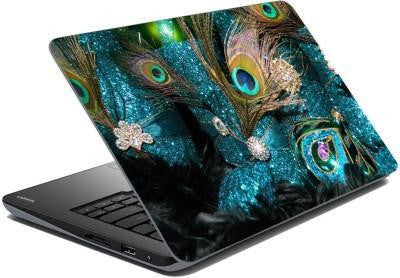 meSleep Natural Feather Peacock 01 Vinyl Laptop Decal